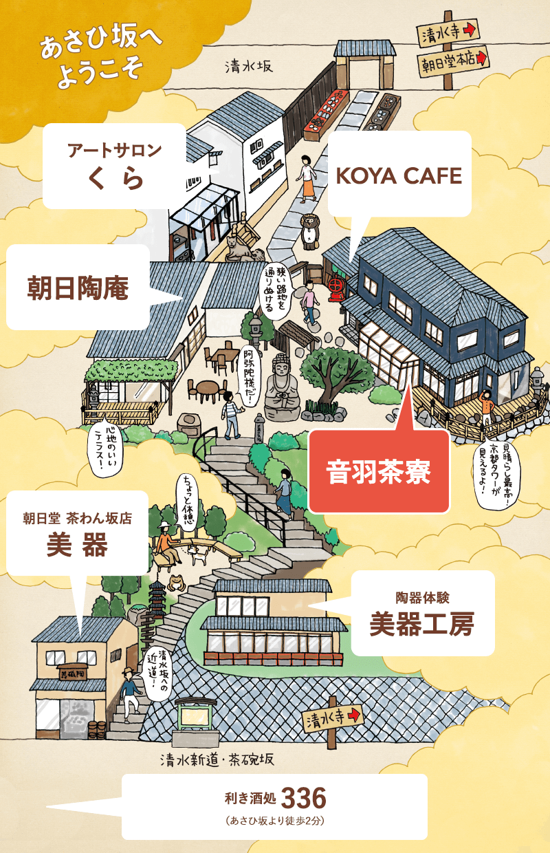 音羽茶寮の地図